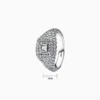 Anillo De Plata Cocktail Cuadro