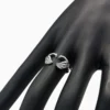 Anillo De Plata Corazón De Manos