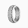 Anillo De Plata Corazones Pavé
