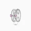 Anillo De Plata Dos Corazones