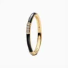 Anillo De Plata Esmalte Negro