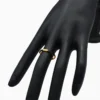 Anillo De Plata Esmalte Negro
