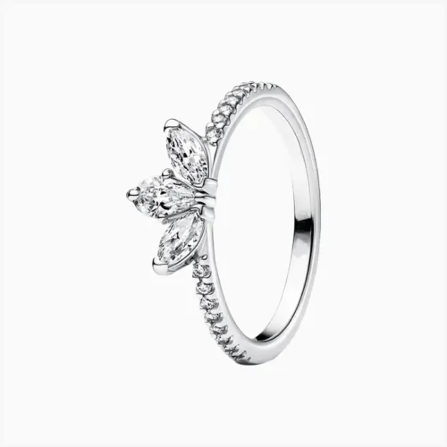 Anillo De Plata Herbario Brillante