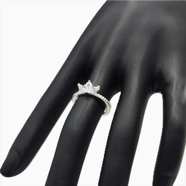 Anillo De Plata Herbario Brillante