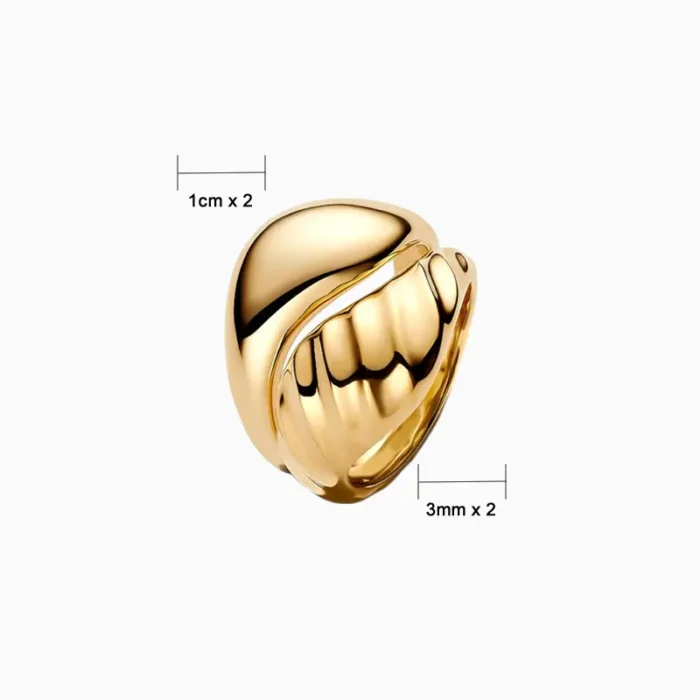 Anillo De Plata Ondas Para Combinar