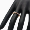 Anillo De Plata Pirámides ME Rosa