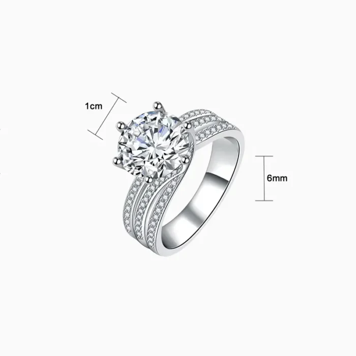 Anillo De Plata Triple Banda Plateada