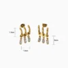 Aretes Broquel De Acero Arco Con Piedras