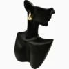 Aretes Broquel De Oro Gota Dorada