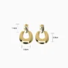 Aretes Broquel De Oro Tipo Herradura