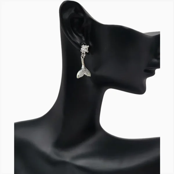 Aretes De Plata Cola De Sirena