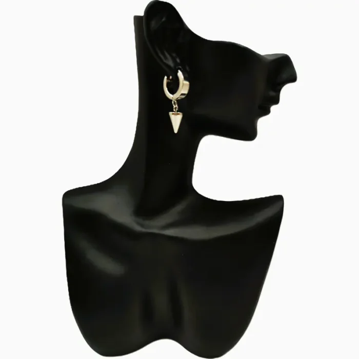 Aretes Huggies De Acero Picos