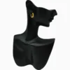 Aretes Huggies De Plata Abrazo Amarillo