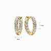 Aretes Huggies De Plata Aro Fila Brillante