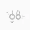 Aretes Huggies De Plata Triple Fila