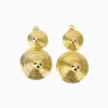 Aretes Largos De Oro Contemporáneos