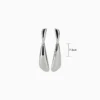 Aretes Largos De Oro Diseño Orgánico