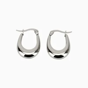 Arracadas De Acero Diseño Contemporáneo