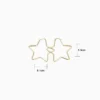 Arracadas De Oro Estrella 50mm