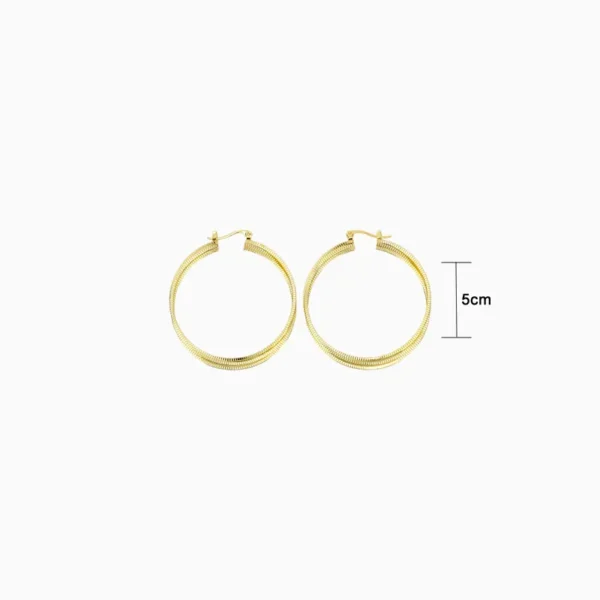 Arracadas De Oro Triple Aro 50