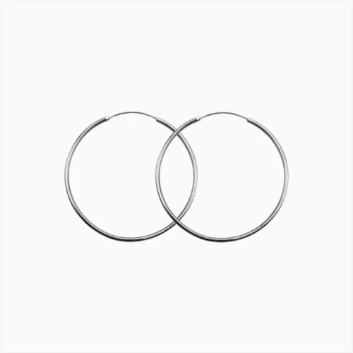 Arracadas De Plata Aros Lisos