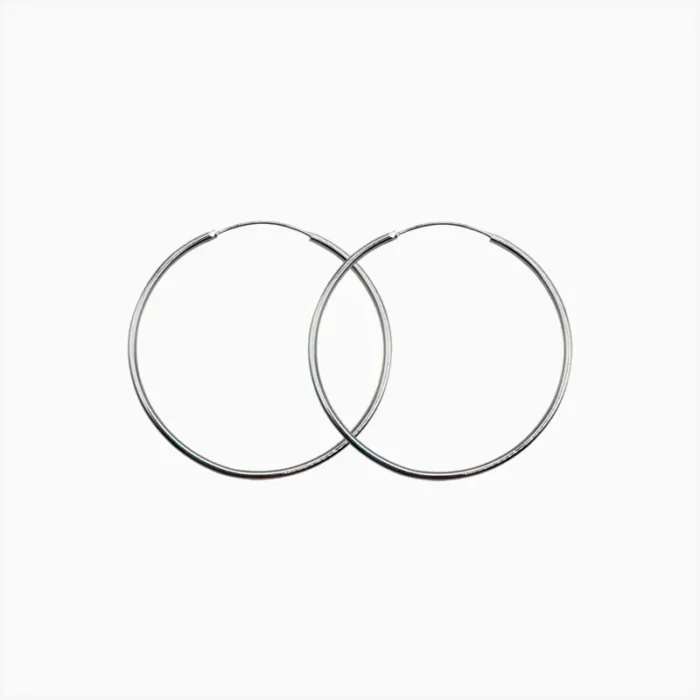 Arracadas De Plata Aros Lisos