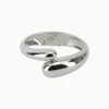 Brazalete De Oro Gota Plateada