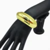 Brazalete De Oro Óvalo Dorado