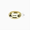Brazalete De Oro Óvalo Dorado
