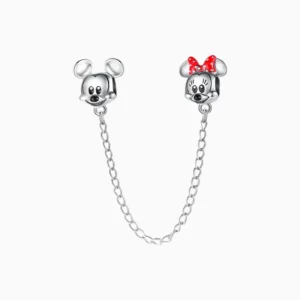 Cadena De Seguridad Mickey Y Minnie