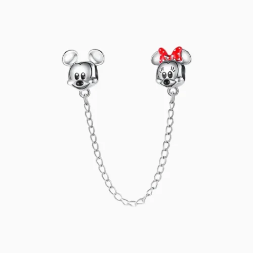 Cadena De Seguridad Mickey Y Minnie