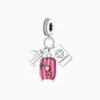 Charm Amo Viajar Rosa