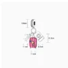 Charm Amo Viajar Rosa