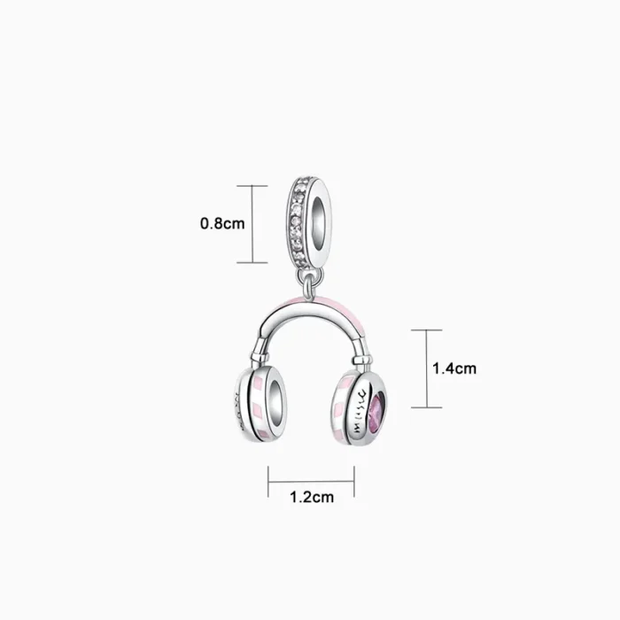 Charm Audífonos Diadema Rosa