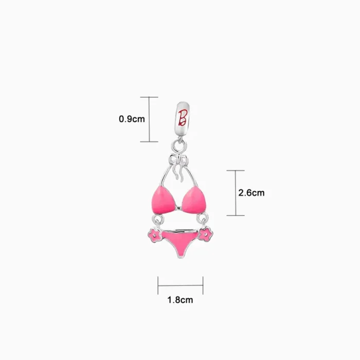 Charm Barbie Traje de Baño Rosa