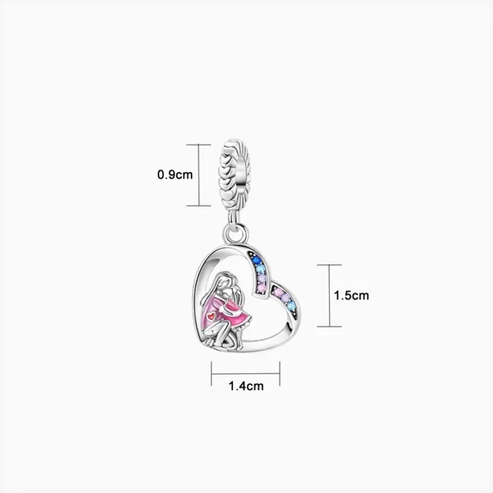 Charm Corazón Hija Y Madre