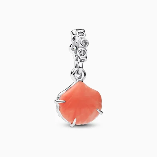 Charm Doble Concha Coral