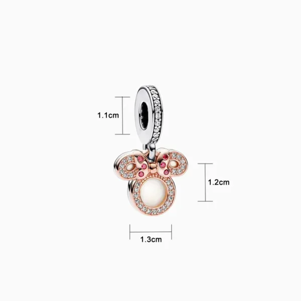 Charm Doble Silueta Minnie Mouse