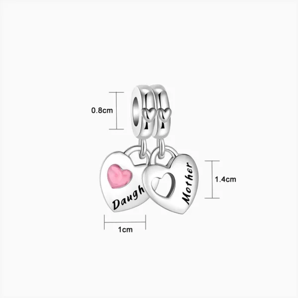 Charm Duo Corazón Madre e Hija