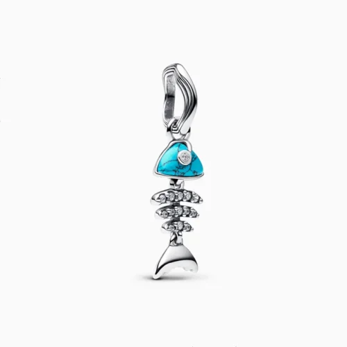 Charm Espina De Pescado Turquesa