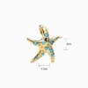 Charm Estrella De Mar Azul Brillante
