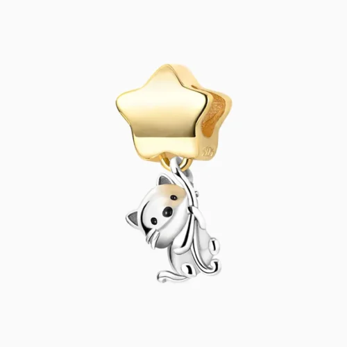 Charm Gato Con Globo Estrella
