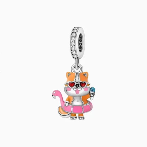 Charm Gato Con Salvavidas
