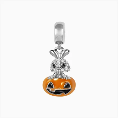 Charm Halloween Calabaza Y Conejo