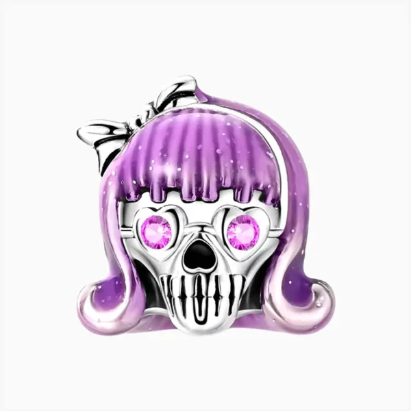 Charm Halloween Calavera Fluorescente