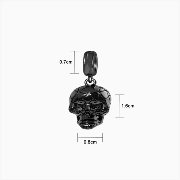 Charm Halloween Calavera Negra