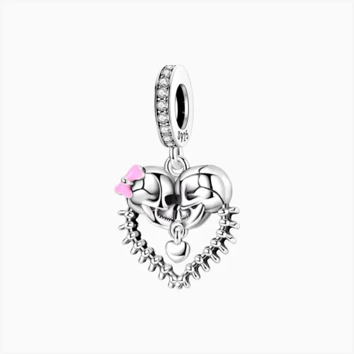 Charm Halloween Calaveras Corazón