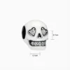 Charm Halloween Cráneo Fluorescente