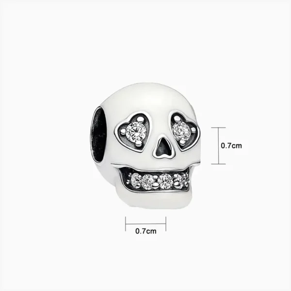 Charm Halloween Cráneo Fluorescente