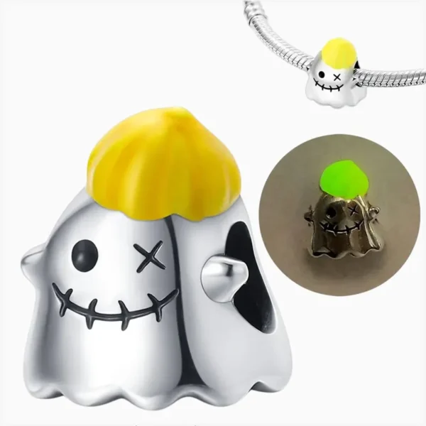 Charm Halloween Fantasma Fluorescente